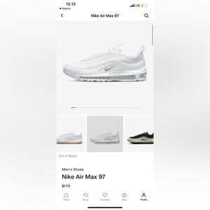 Nike Air Max 97, men’s size 8